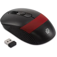 Мышь Oklick 310MW (черный/красный) фото 7